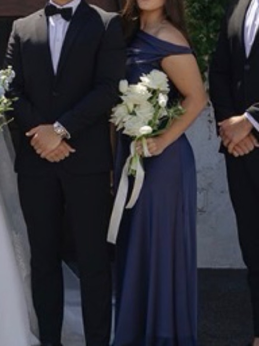 Navy Blue Azazie Dress - Picture 2 of 3